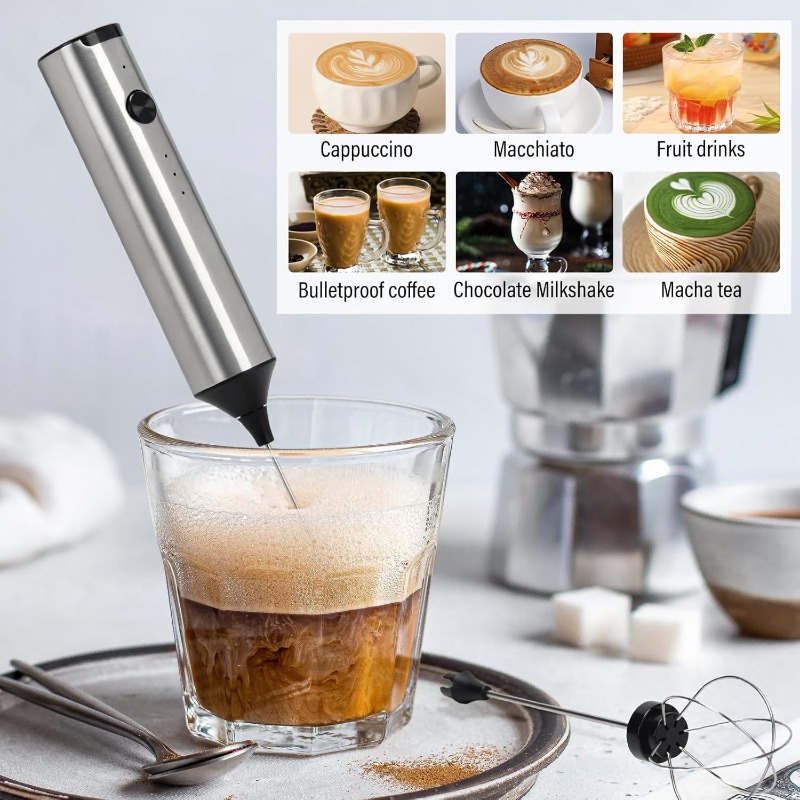 充電式電動泡立て器 USB充電 ミニミルクフォームコーヒーホ - Portable Blender Usb Rechargeable のレビューと価格