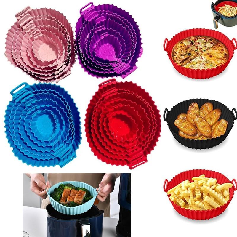 Cエアフライヤーシリコントレイベーキングマットフライバスケッ - Air Fryer Silicone Pot Liner のレビューと価格