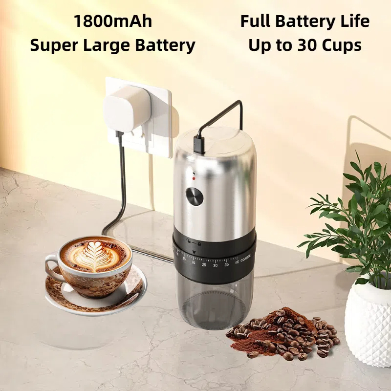 ポータブル電気コーヒーグラインダー,USB充電式,家庭用屋外 - Portable Blender Usb Rechargeable のレビューと価格