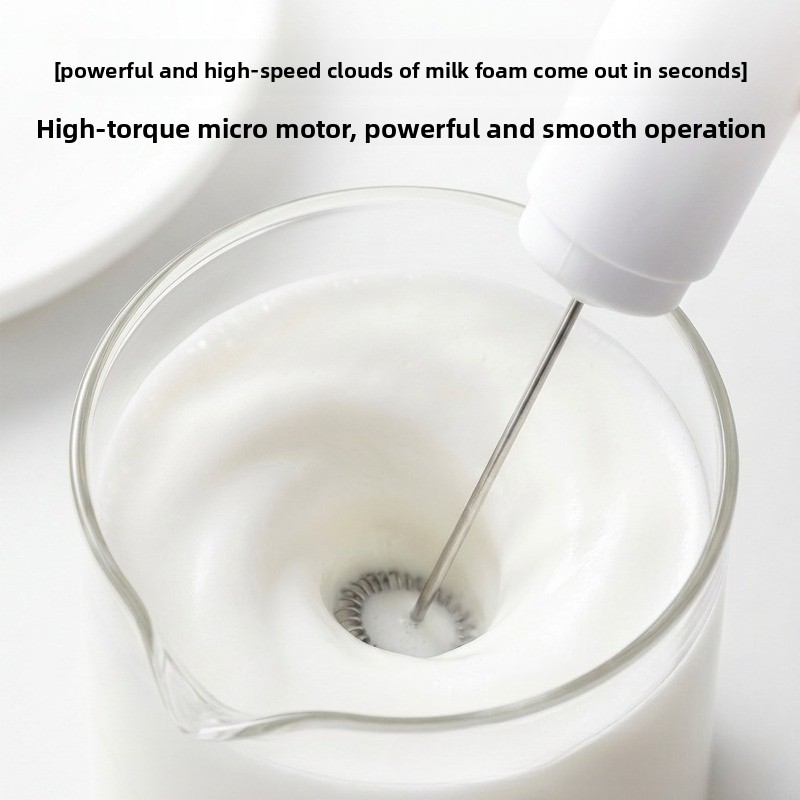 電動ミルクフォーマー ポータブルエッグビーター USB充電式 - Electric Milk Frother Handheld のレビューと価格