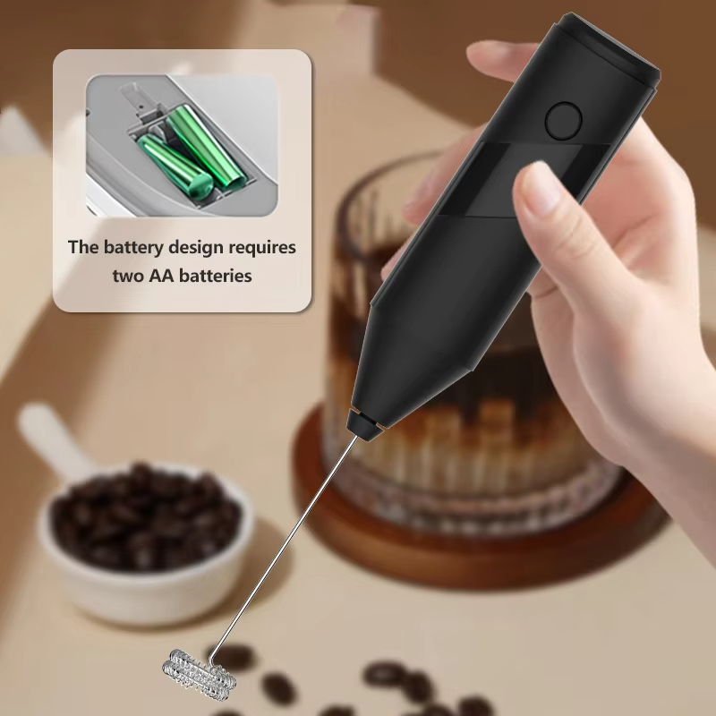 電動ダブルスティックエッグビーター、ミルクフォーマー、AA電 - Electric Milk Frother Handheld のレビューと価格