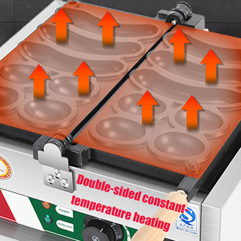 4穴 110V/220V ノンスティック 丸型 チーズ金貨＆ - Mini Waffle Maker Machine のレビューと価格
